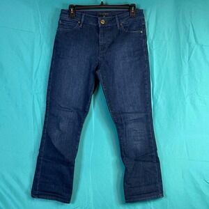 Sanctuary Denim Jolie Crop Jeans Dark Wash Blue Size‎ 27 Stretch Y2k Women's
